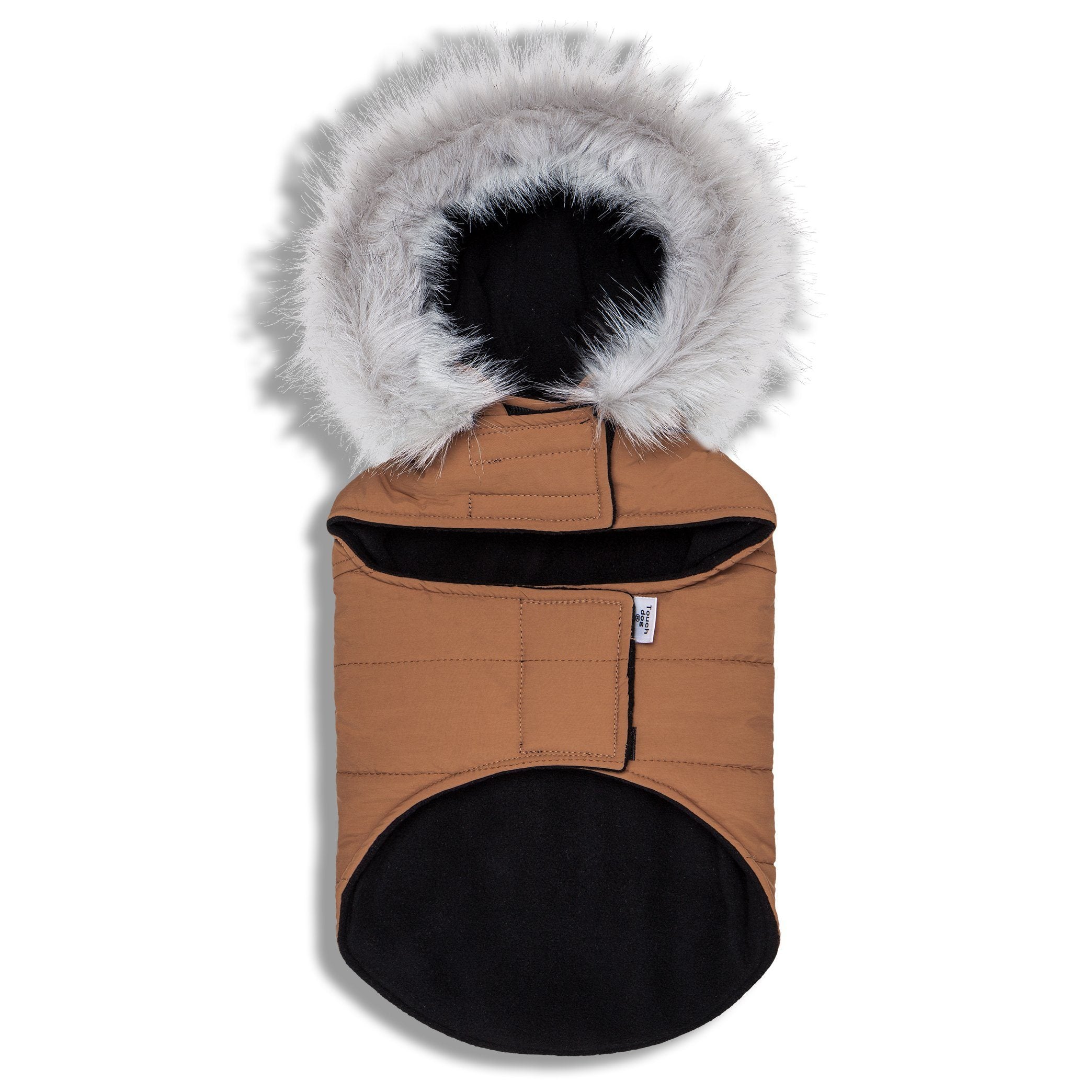Touchdog 'Eskimo-Swag' Duck-Down Insulated Winter Dog Coat Parka