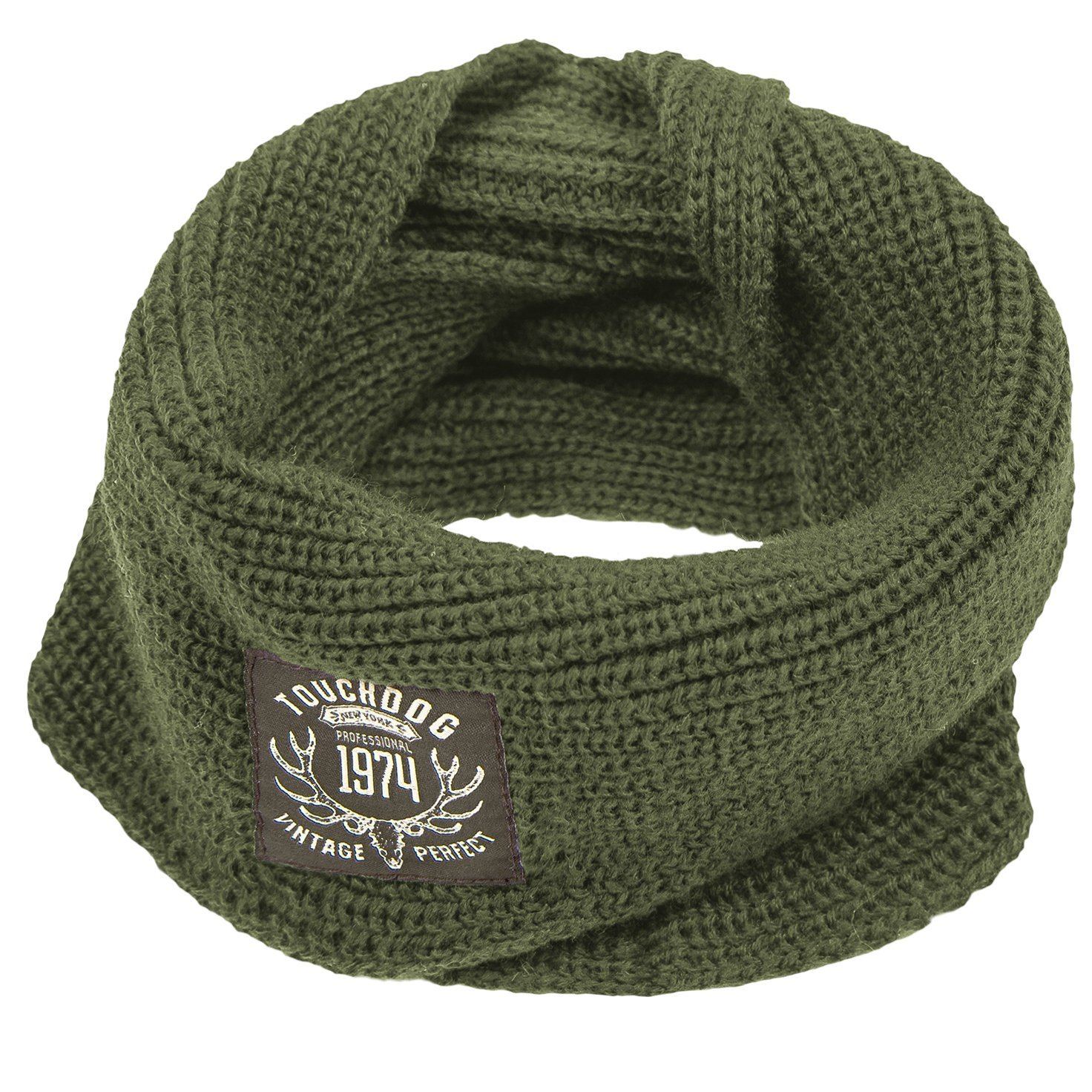 Touchdog Heavy Knitted Designer Fashion Winter Dog Scarf
